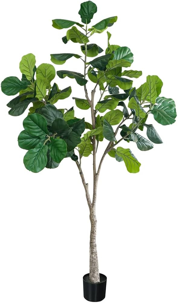 Phimos 6ft.Artificial Fiddle Leaf Fig Tree (72in) Tall Fake Tree for Home Office Living Room Floo... | Amazon (US)