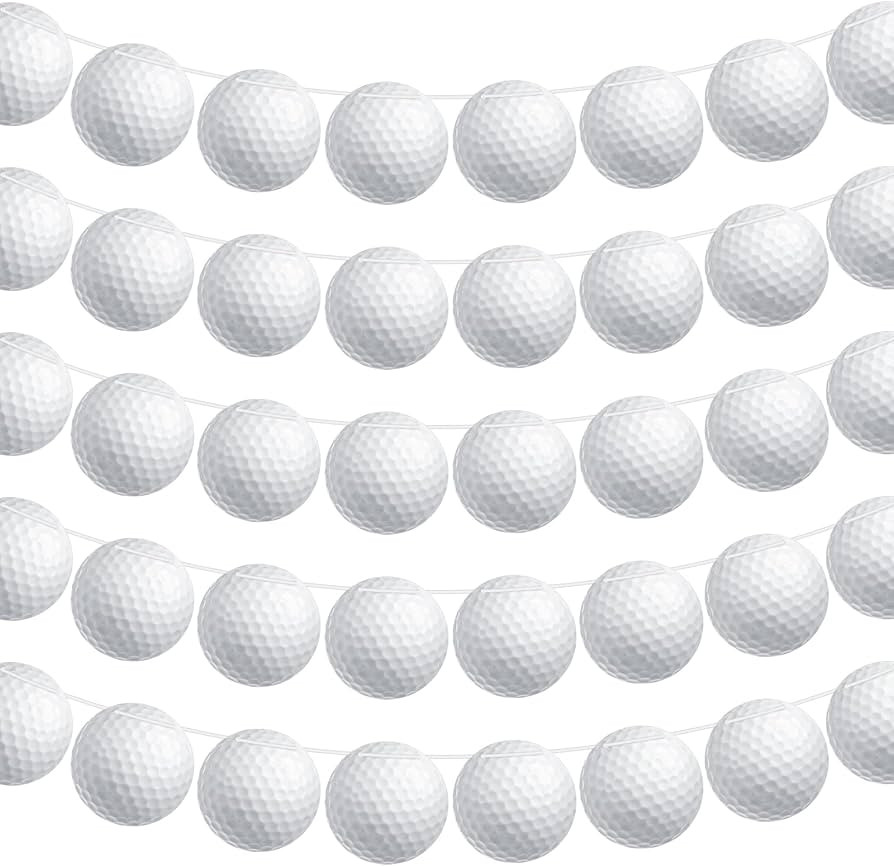 Chinco 5 Pieces Golf Party Decorations Party Supplies Banners Bunting Hanging Banners Paper Garla... | Amazon (US)