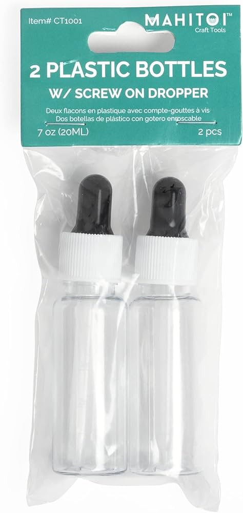 MAHITOI Pack of 2 Dropper Bottles 20mL or .7oz, lid and screw, resealable, easy to squeeze and ho... | Amazon (US)