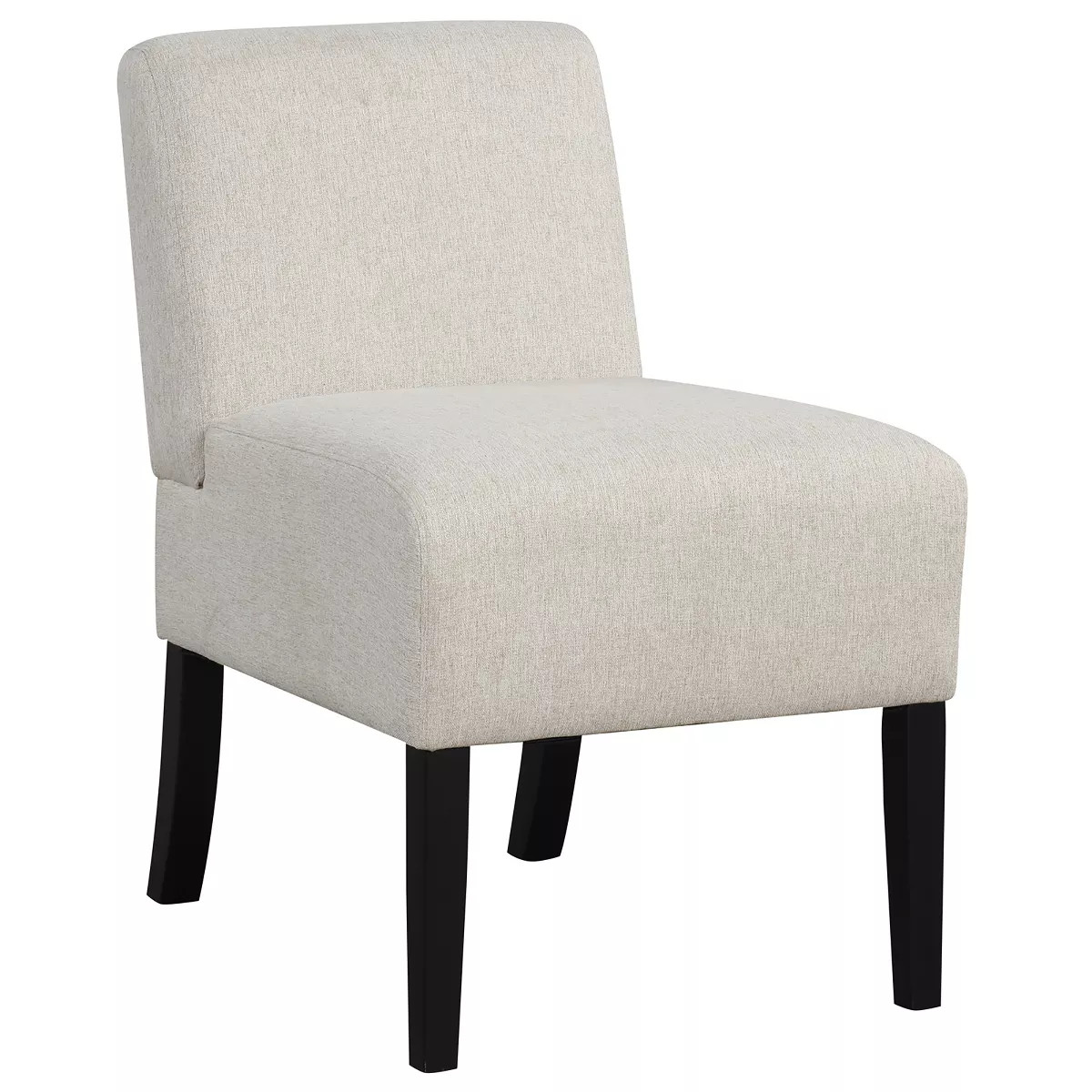 Tangkula Armless Accent Chair w/ Rubber Wood Legs Modern Vanity Chair for Bedroom | Target