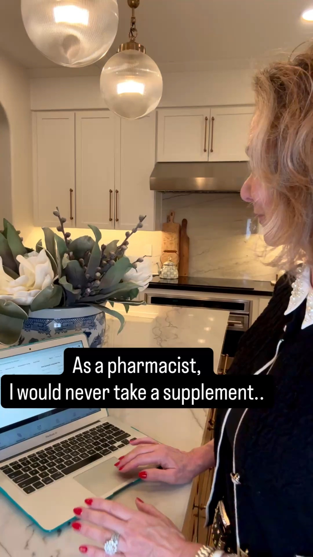 As a pharmacist, I would never not consider these questions before adding in a supplement. 

✨Does this interact with any medication I’m taking? For example, many supplements including my favorite Omega 3’s can have a blood thinning effect and interact with blood thinners. I check this all of the time for family members. 

✨Can I take this with certain disease states? For example Vitamin C can affect women who have a painful bladder 🙋‍♀️( I wound up in a severe two year flare this way) or supplements like guarana can increase blood pressure and affect those with cardiovascular disease. 

✨Can I take this long term? Certain supplements are best for short term use only for example Kava is recommended for no longer than 4 weeks to not cause liver damage. 

✨ Do I really need this? Just because your BFF is taking a supplement doesn’t mean it’s right for you!  I’m  a gal who loves supplements but have trimmed down the list of what I’m taking. I don’t need to take every supplement I see on Instagram to feel my best! 

Be sure to check with a doctor or pharmacist before starting any supplement routine! 

Want to check out the supplements I am personally using? Check them out here! 