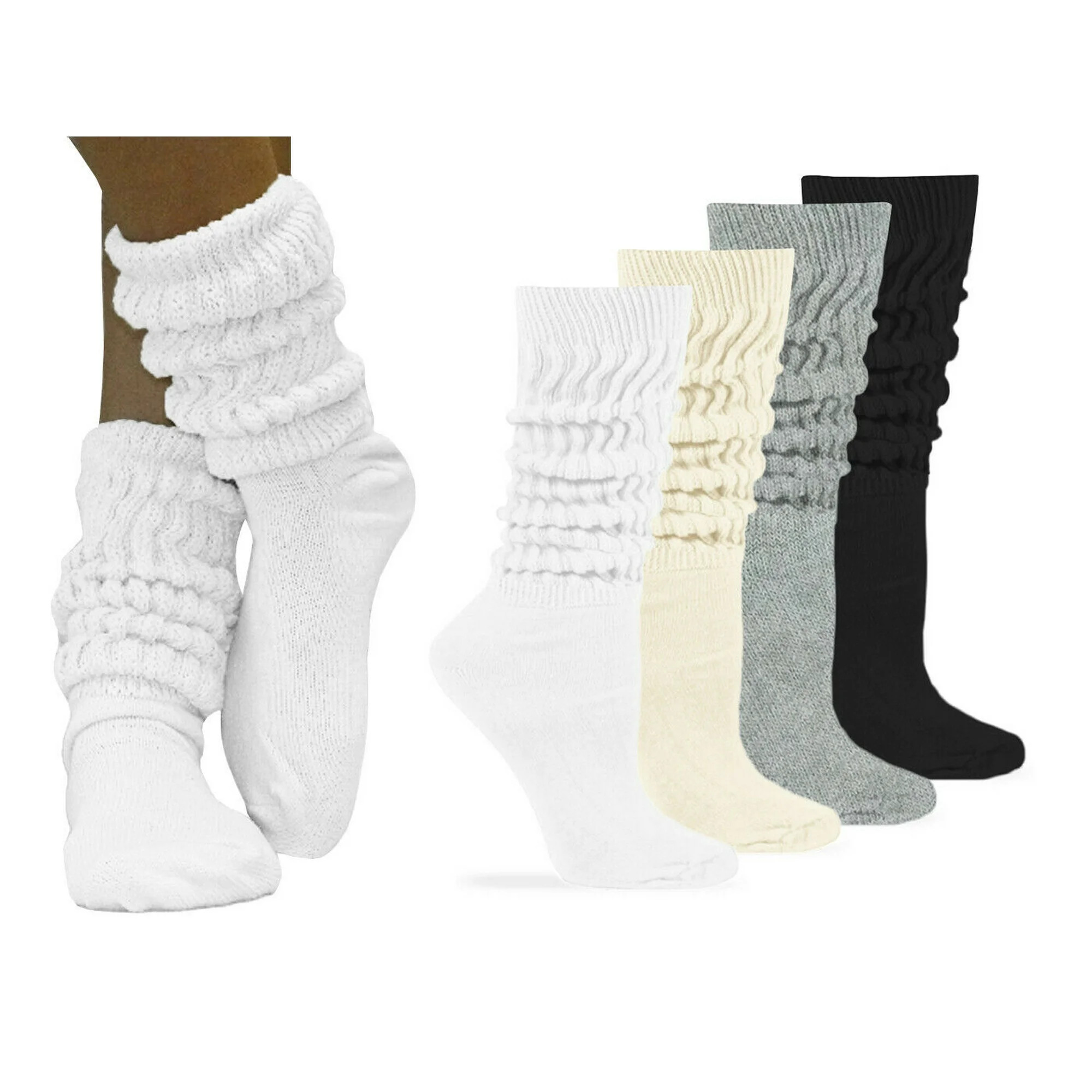 Jefferies Womens Socks, Slouch Cotton Knit Socks, 3 Pairs | Walmart (US)