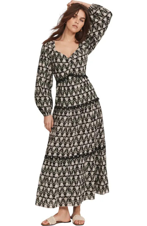 MINT VELVET Maxi Dress in Black at Nordstrom, Size 10 | Nordstrom