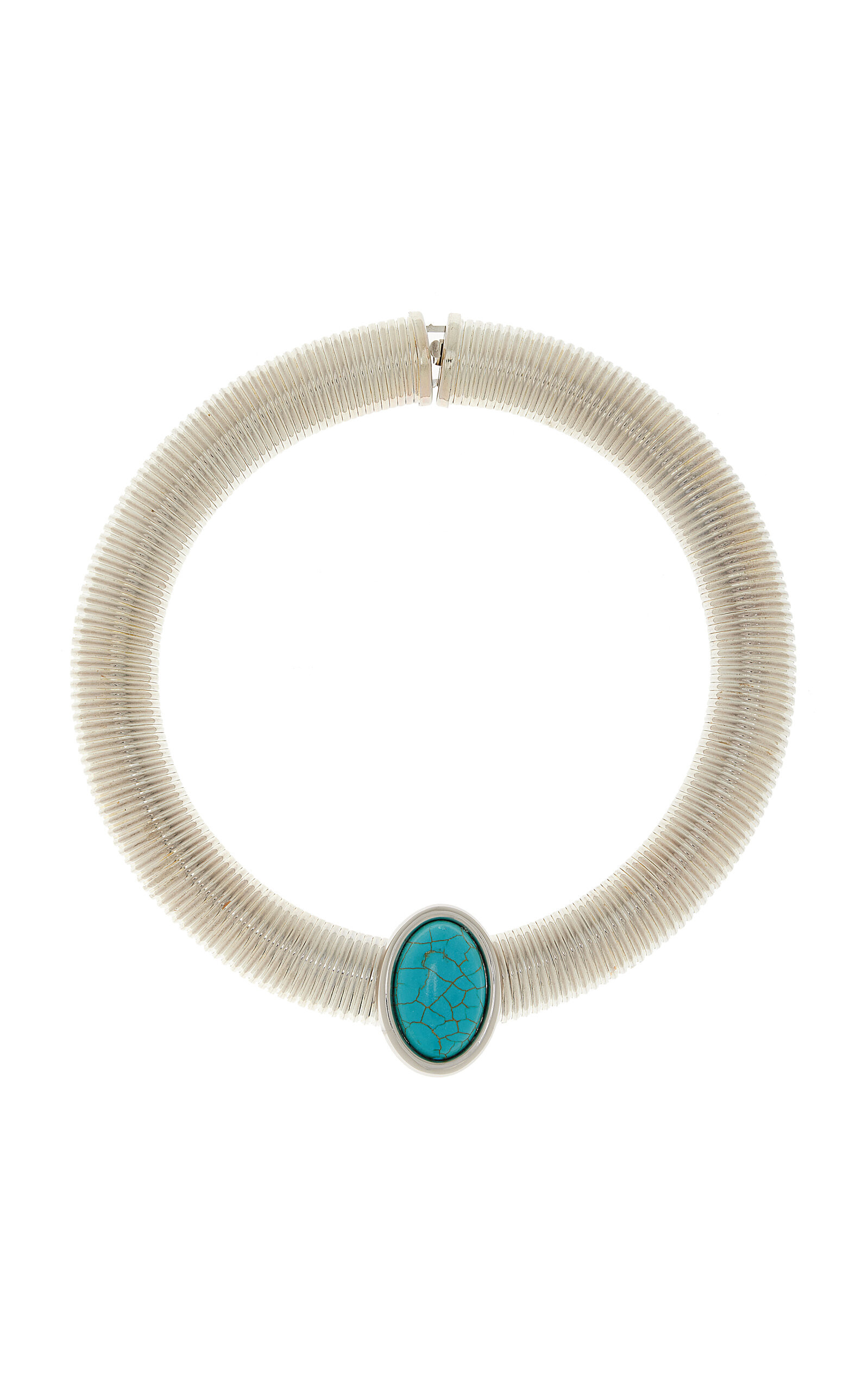 Exclusive Opyum Turquoise Rhodium-Plated Necklace | Moda Operandi (Global)