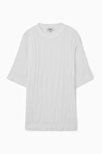 OVERSIZED CRINKLED JERSEY T-SHIRT | COS (EU)