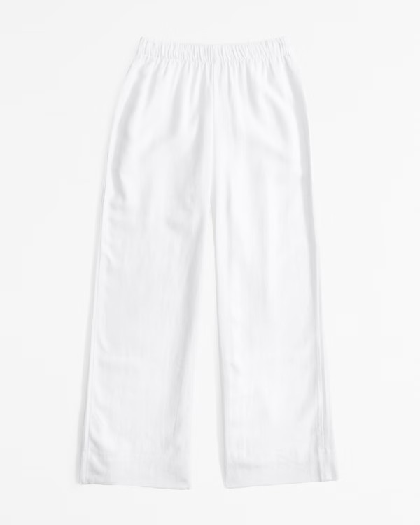 Linen-Blend Pull-On Pant | Abercrombie & Fitch (US)