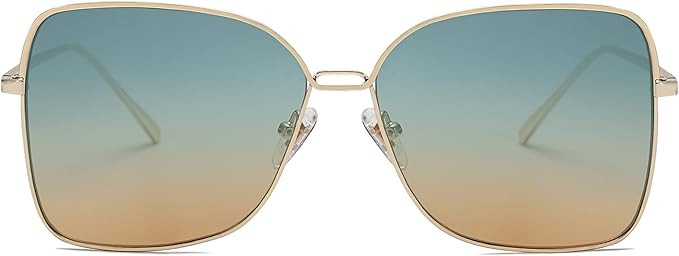 SOJOS Trendy Square Oversized Sunglasses Womens Mens UV400 Big Large Designer Shades SJ1082 | Amazon (US)