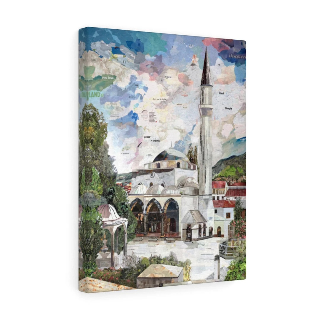 Begova Dzamija, Sarajevo, Bosnia, Quality Canvas Wall Art Print, Ready to Hang Wall Art Home Deco... | Etsy (US)