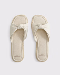 Women's Knotted Slide Sandals | Women's | Abercrombie.com | Abercrombie & Fitch (US)