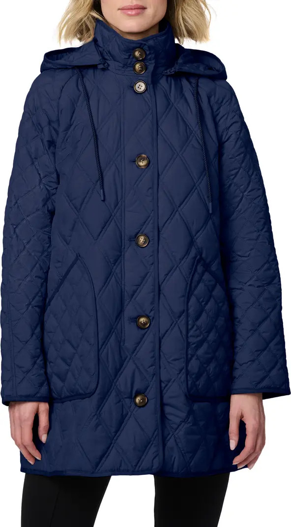 Diamond Quilted Hooded Liner Jacket | Nordstrom