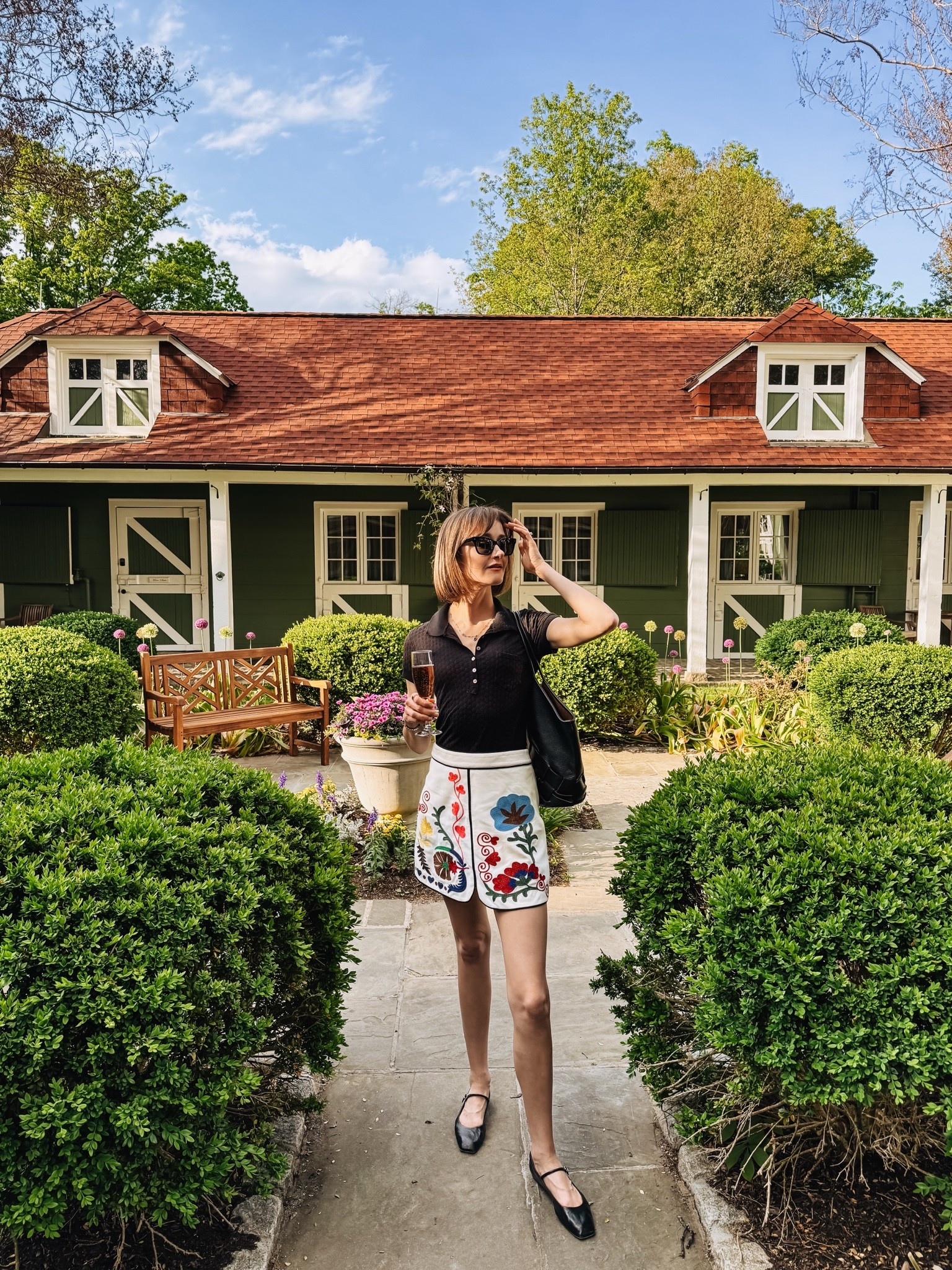 This vibrant embroidered mini skirt screams spring! Styled with my favorite ballet flats.

#LTKootd #LTKSeasonal #LTKOver40