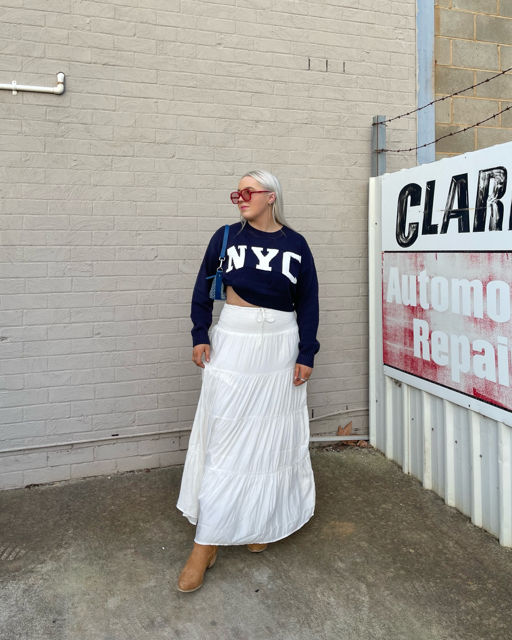 todays ootd styling a gorg boho maxi skirt with a knit jumper and cowgirl boots!

#LTKSeasonal #LTKaustralia #LTKunder50
