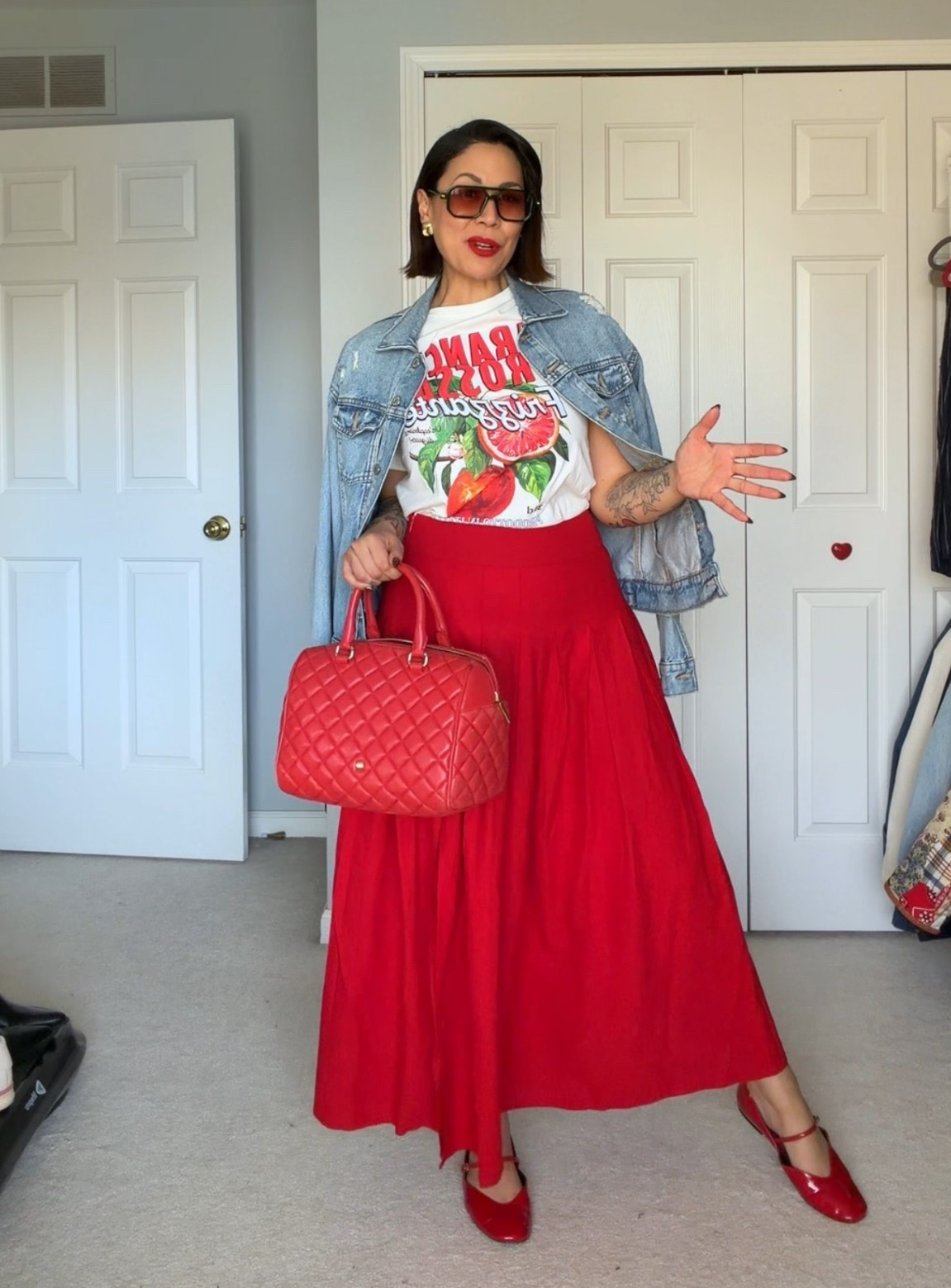 Falda estampade de h&m yo estoy usando talla Small
Y la falda @Commense  en talla Large

#LTKMidsize #LTKgrwm