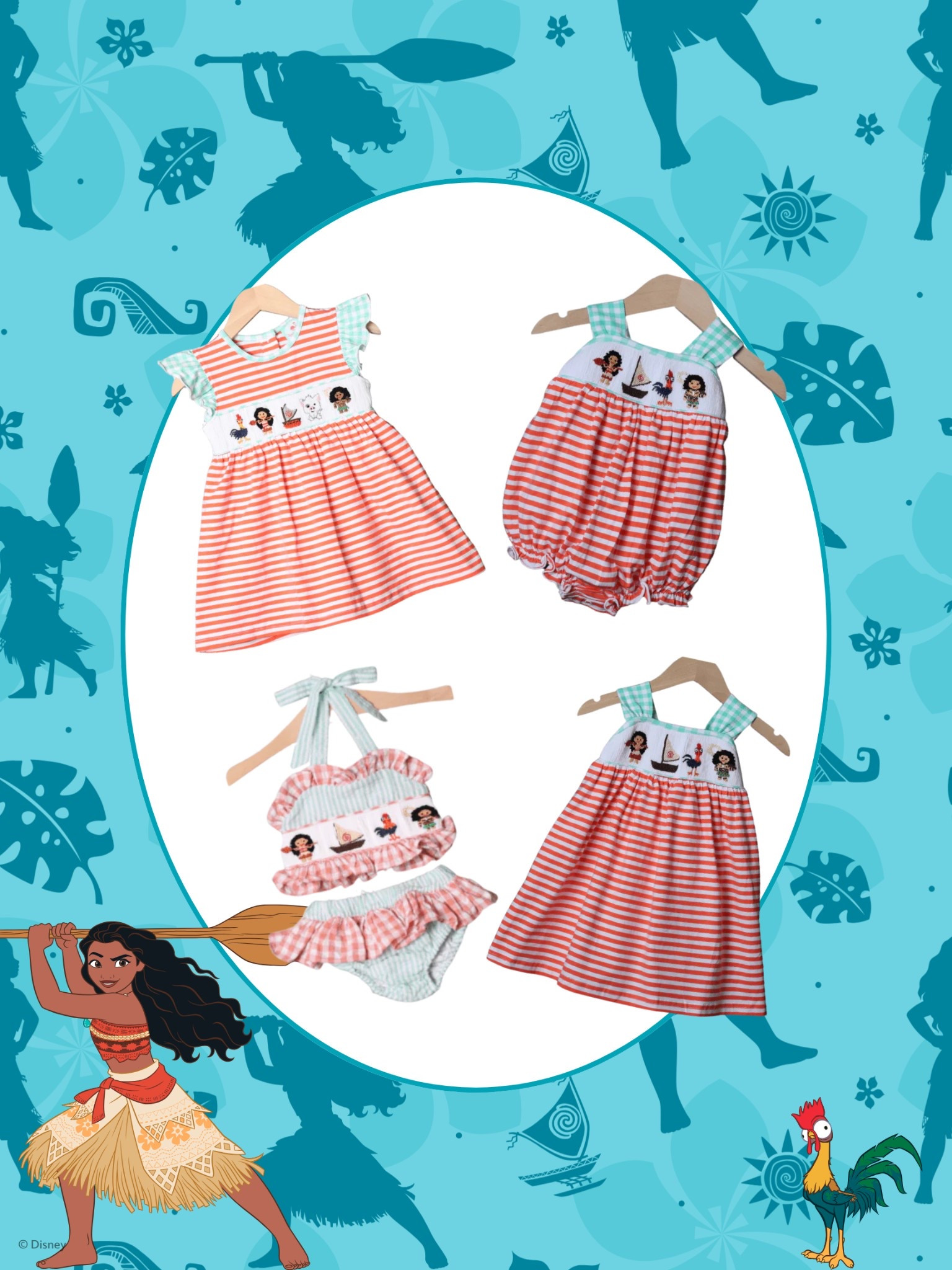 Calling all little Moana fans! 🌺🌊 The cutest boutique outfits from The Smocked Flamingo are here, and they’re perfect for your little wayfinder! 🌞✨ Whether you’re heading to vacation or just bringing the island vibes to everyday life, these precious pieces are a must-have. 🐚💖 