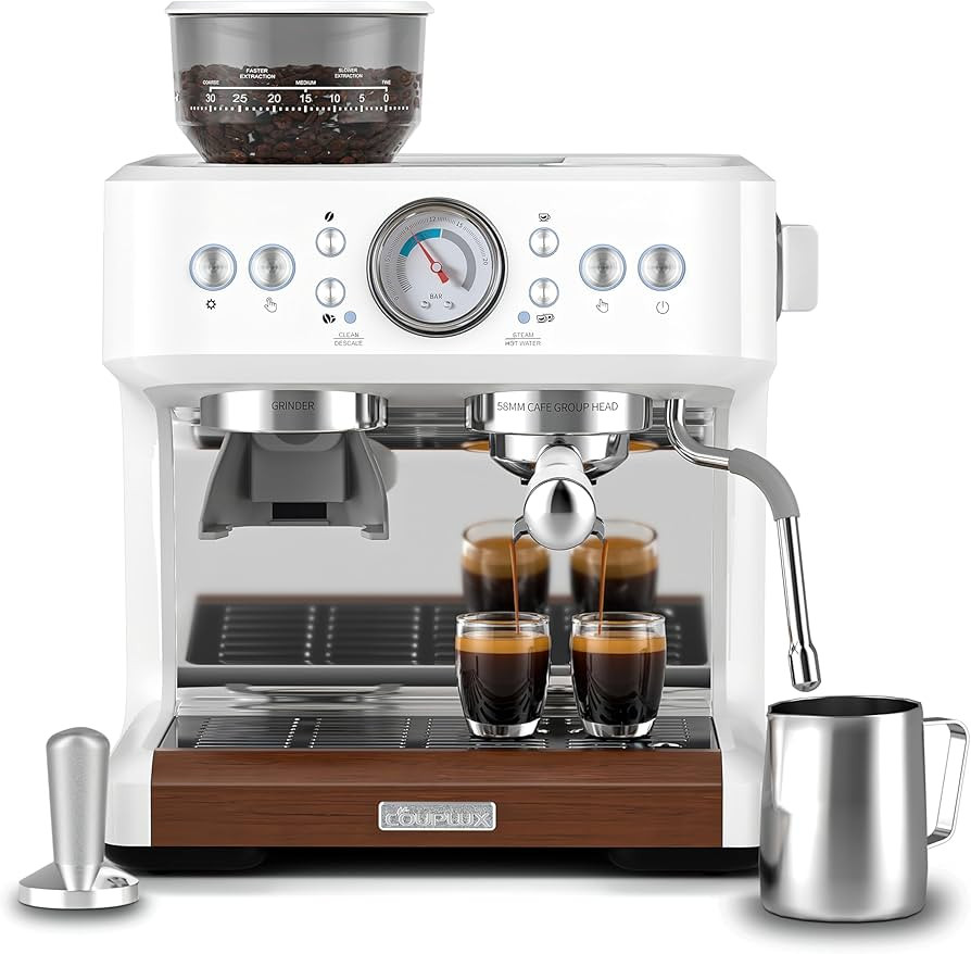 Espresso Machine with Grinder, Coffee and Espresso Maker Combo All in One Coffee Machine, 20 Bar ... | Amazon (US)