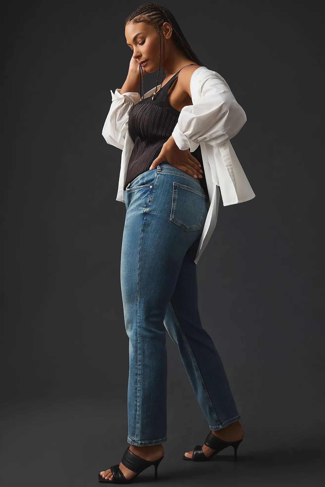 Pilcro The Yaya Mid-Rise Crop Jeans | Anthropologie (US)