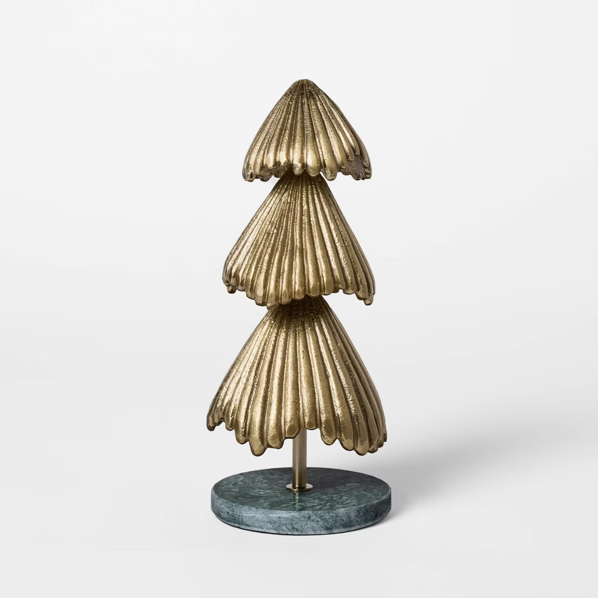 Metal Christmas Tree with Marble Base Gold - Threshold™ designed with Studio McGee | Target
