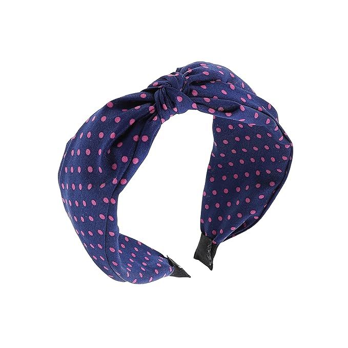 Polka Dot Knotted Headbands for Women (Navy) | Amazon (US)