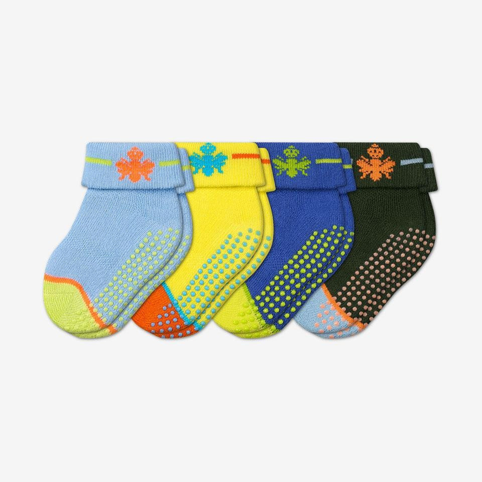 Baby Gripper Socks 4-Pack (6-12 Months Old) | Bombas