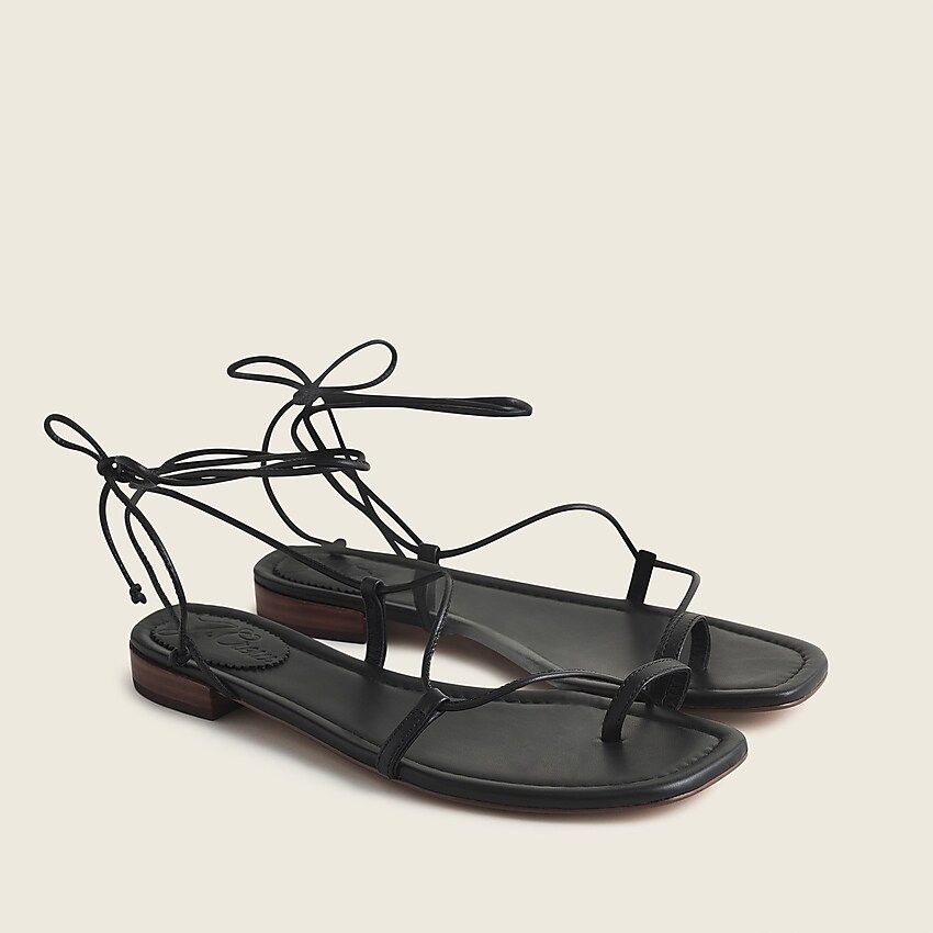 Abbie ankle-wrap sandals | J.Crew US