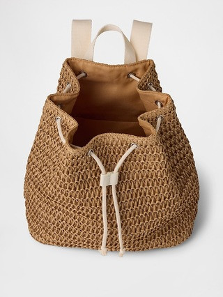 Kids Straw Bucket Backpack | Gap (US)