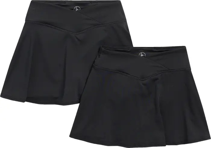90 DEGREE BY REFLEX Kids' 2-Pack Summer Crossover Skorts | Nordstromrack | Nordstrom Rack