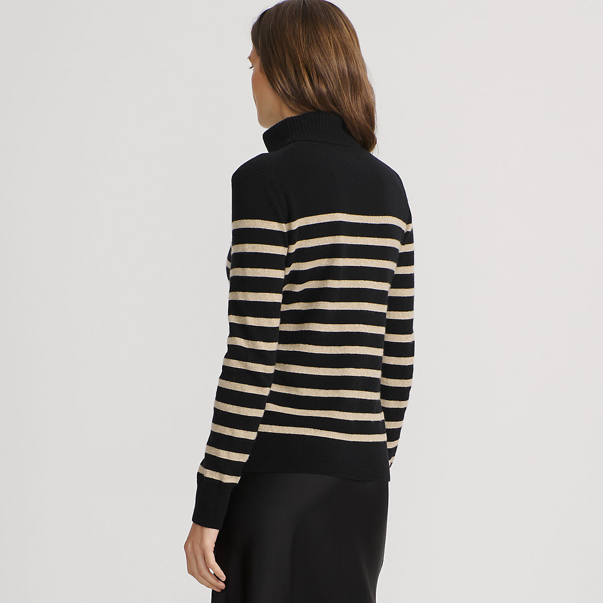 Women's Special Edition Cashmere Lurex Turtleneck | Lands' End (US)