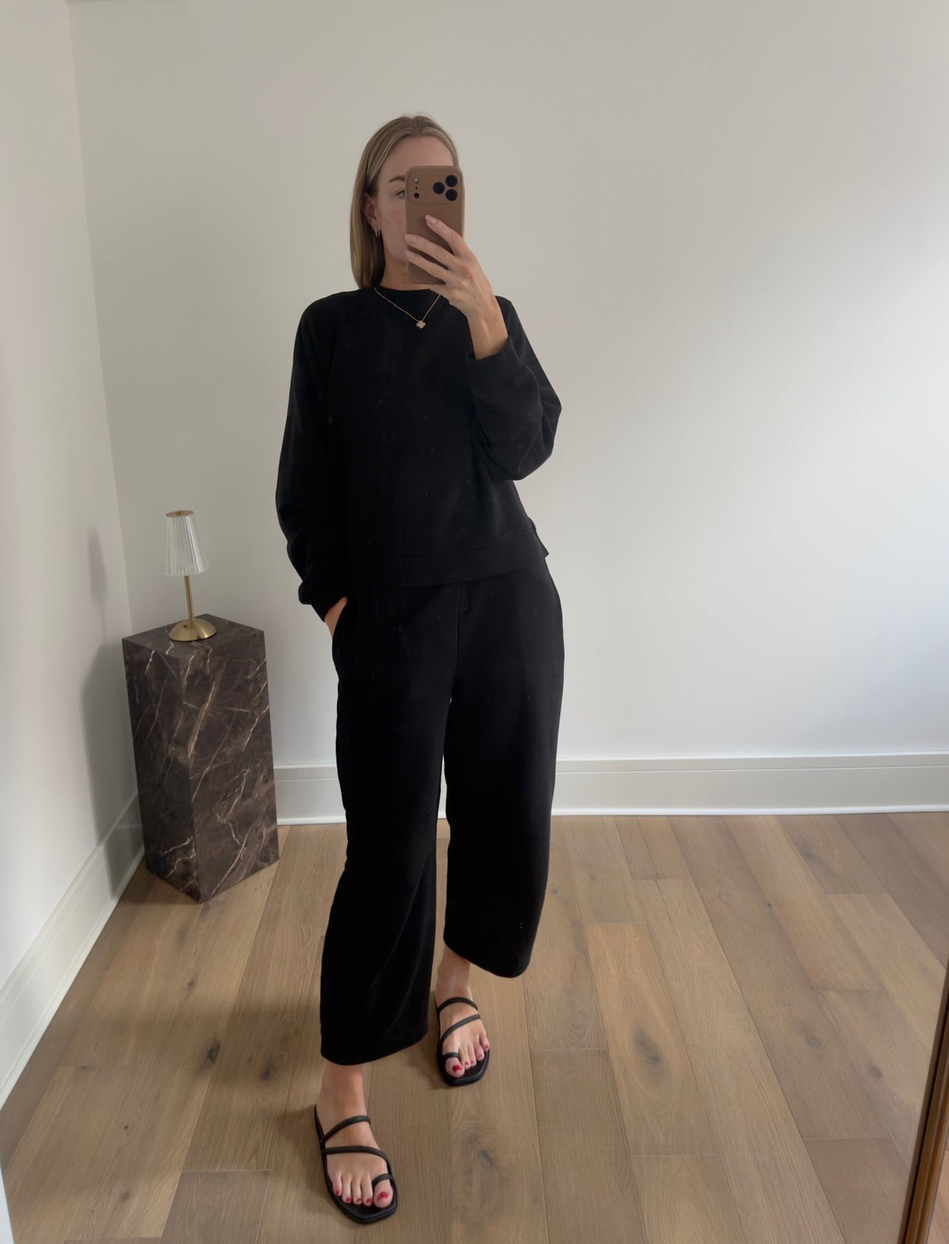 Outfit of the day, I live in this for the school run, have had it since November and have washed it so much. Love my new crocs sandals aswell so comfy!!