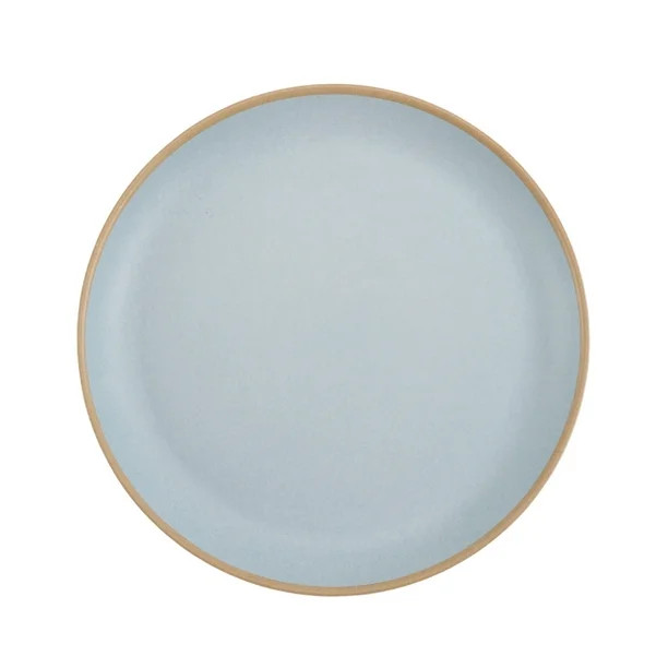 Better Homes & Gardens- Teal Reactive Round Eco-Friendly Bamboo Melamine Dinner Plate | Walmart (US)