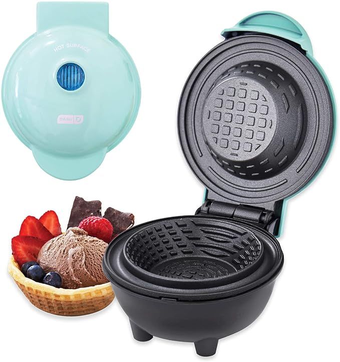Amazon.com: DASH Mini Waffle Bowl Maker for Breakfast, Burrito Bowls, Ice Cream and Other Sweet D... | Amazon (US)