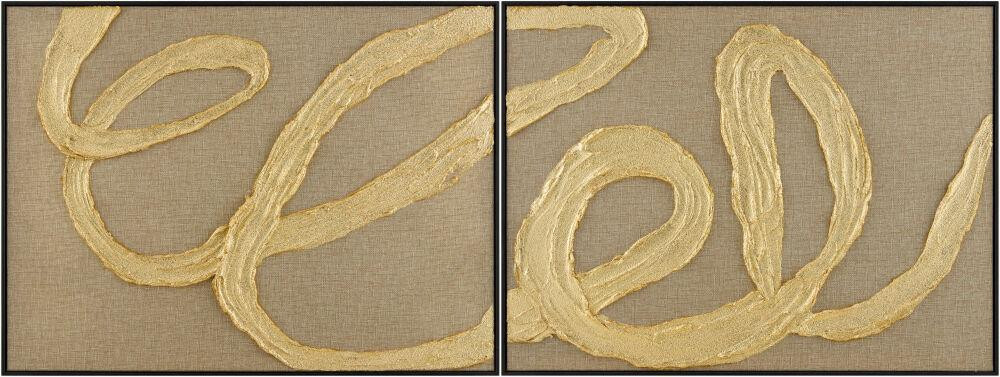 Livabliss Rubans Ruba-001 32"H X 24"W X 2"D; 32"H X 24"W X 2"D Art | DecoratorsBest