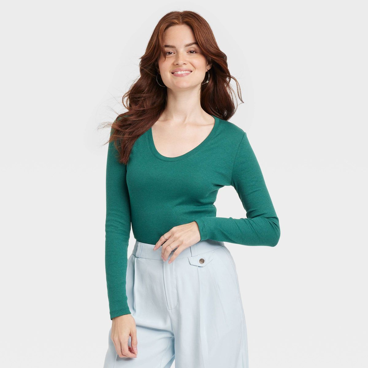 Women's Long Sleeve V-Neck T-Shirt - A New Day™ | Target