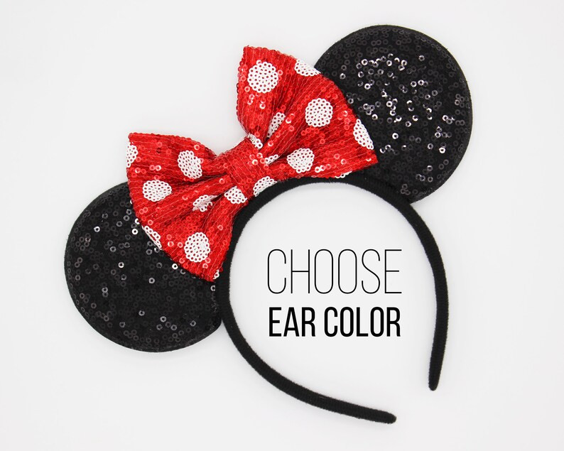 Polka Dot Mouse Ears Headband Polka Dot Ears Headband Polka Dot Mouse Birthday Party Ears Choose ... | Etsy (US)