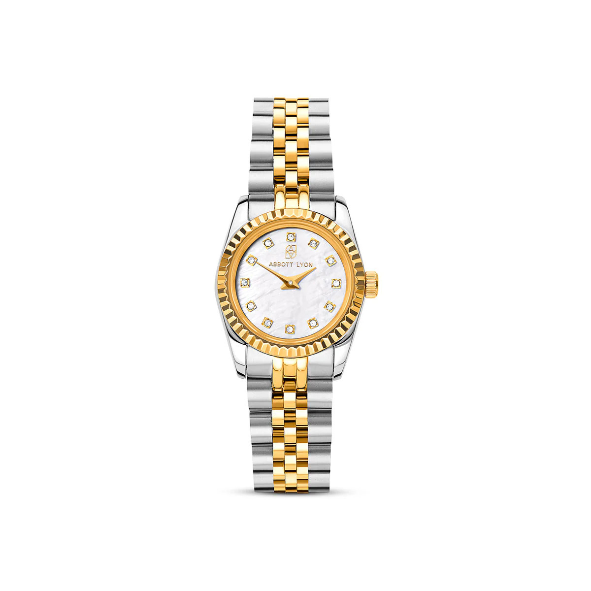 Mini Two Tone Pearl Link Belgravia 23 Watch | Abbott Lyon