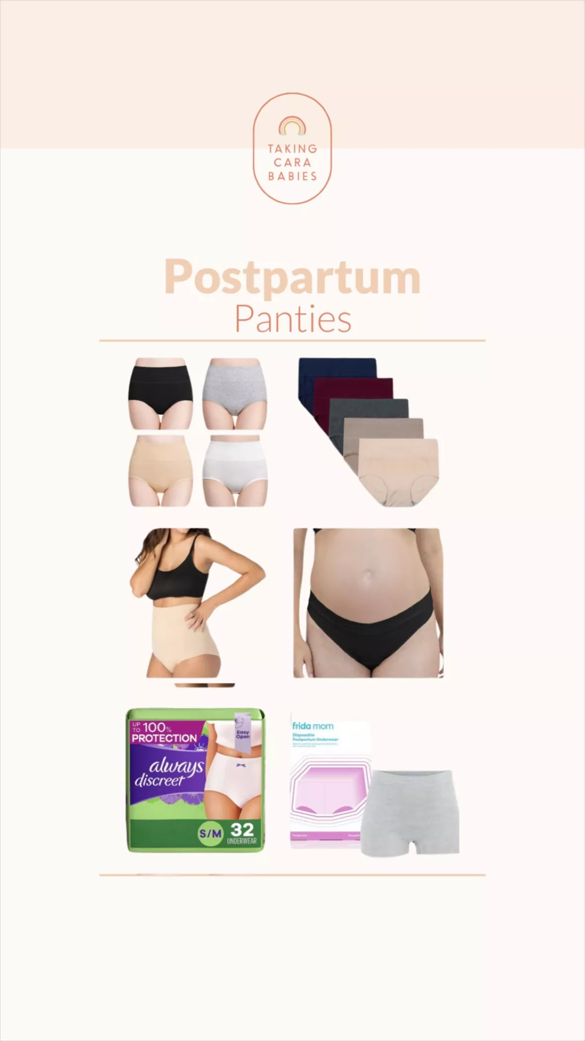 Buy Women's Panties Maternity & Postpartum Protective Hipster Medium 3 Pack  Black at
