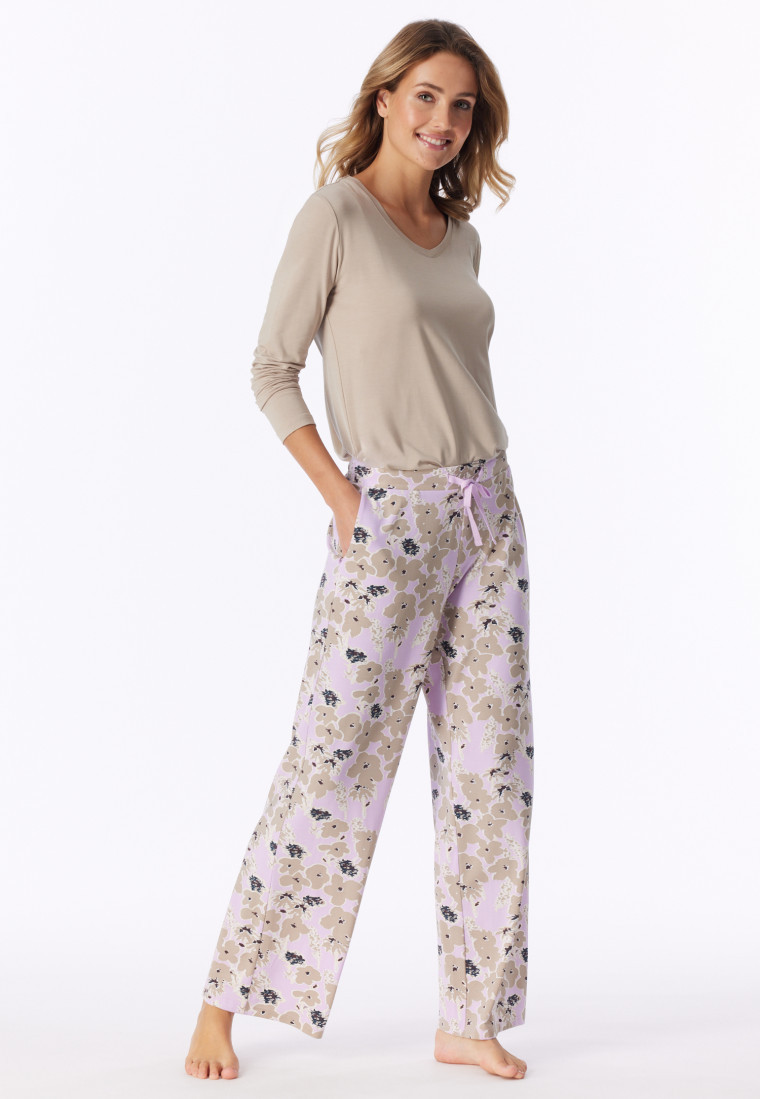 Hose lang Blumen multicolor - Mix+Relax | SCHIESSER | schiesser.com DE