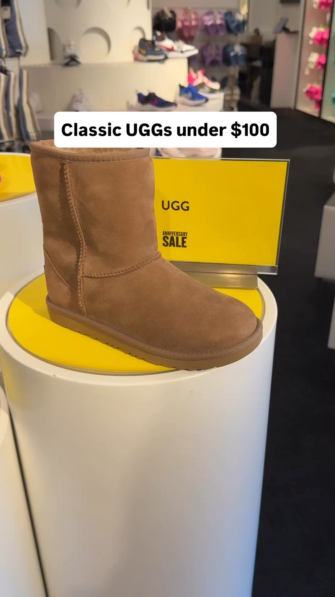 Nordstrom anniversary sale short waterproof classic UGGs under $100

Stocked in Big kids sizing which fits up to women’s 9. 

I’m usually a big kids 4 for uggs which fits like women’s 5.5/6. 

See the end of my video for size conversion. The nordstorm website conversion chart is not accurate for EUR sizing but it is for US sizing.

#LTKShoeCrush #LTKFindsUnder100 #LTKKids