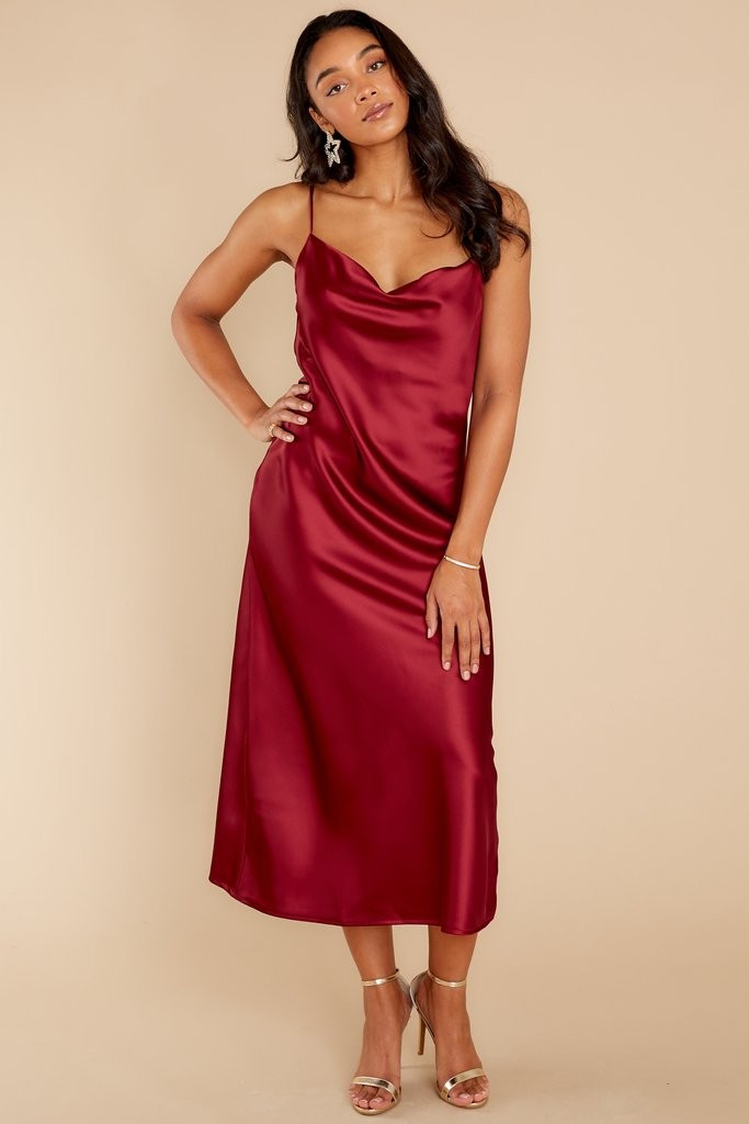 Dash Away All Burgundy Maxi Dress | Red Dress 