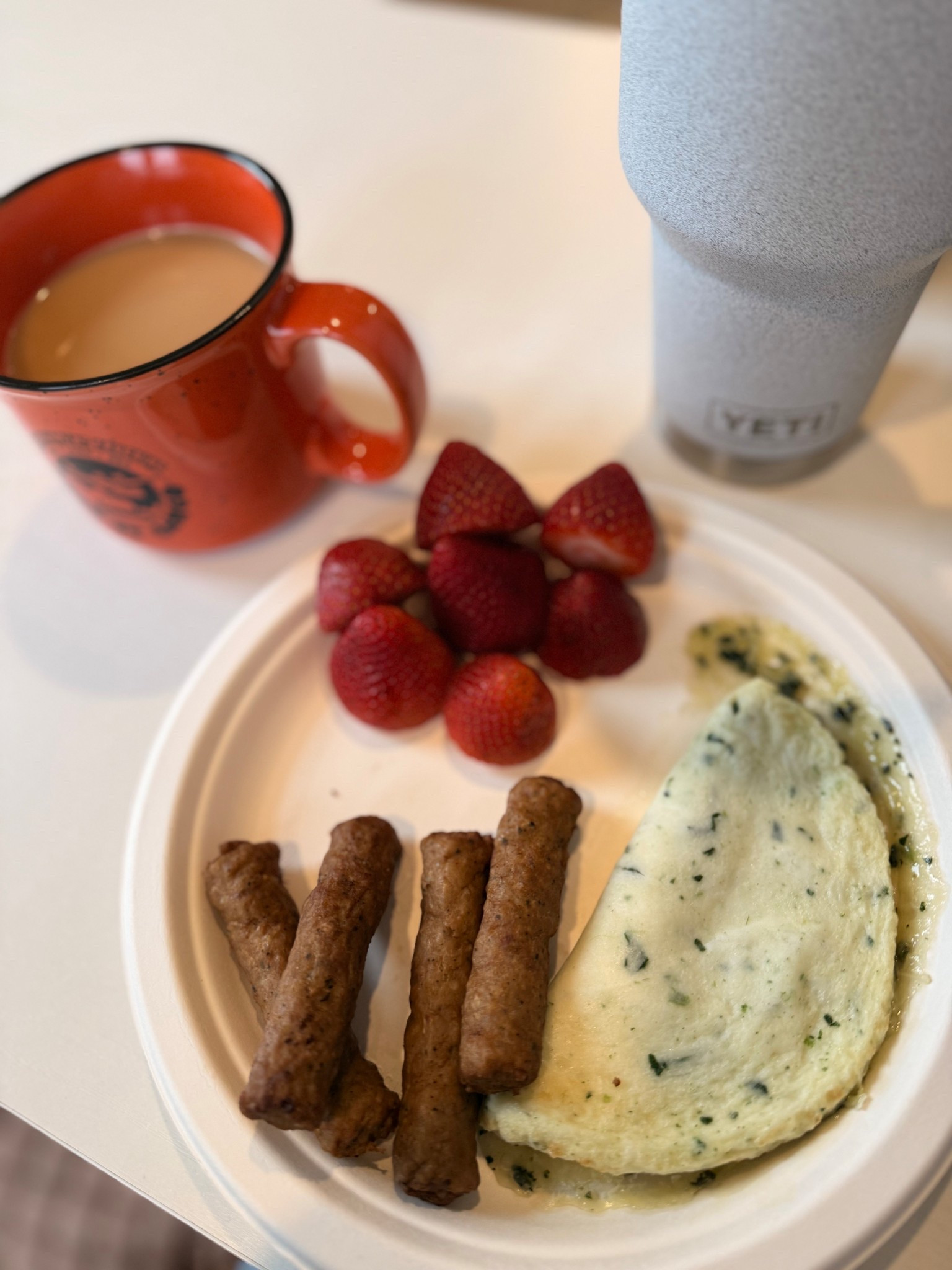 Whats your go-to breakfast? 

I have been really trying hard to make a balanced meal at every meal. Usually I would have just had the egg omelette & sausage but adding the spinach & strawberries gets all my dietary needs in - fruits, veggies, protein & healthy fats ! 

#LTKActive #LTKStyleTip #LTKOver40