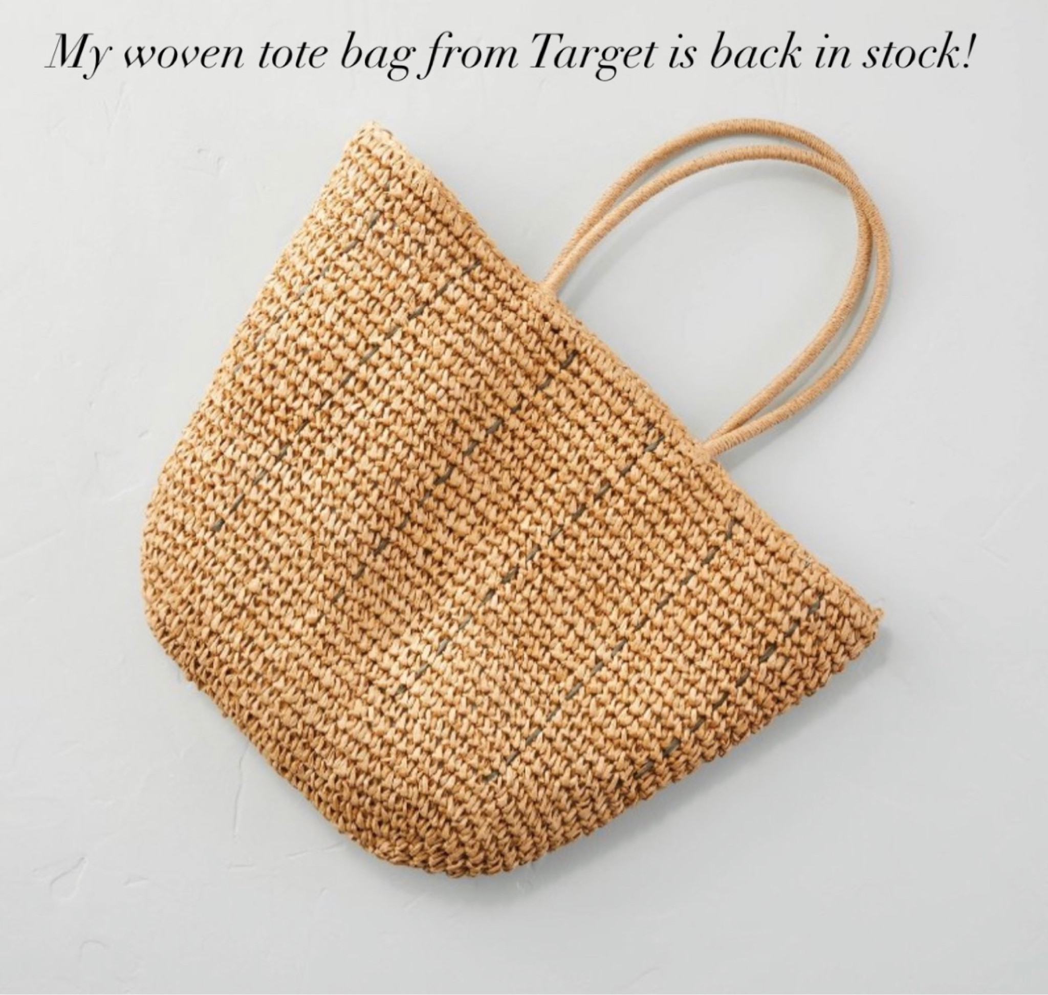 Woven tote bag from Target! StylinByAylin 

#LTKitbag #LTKSeasonal