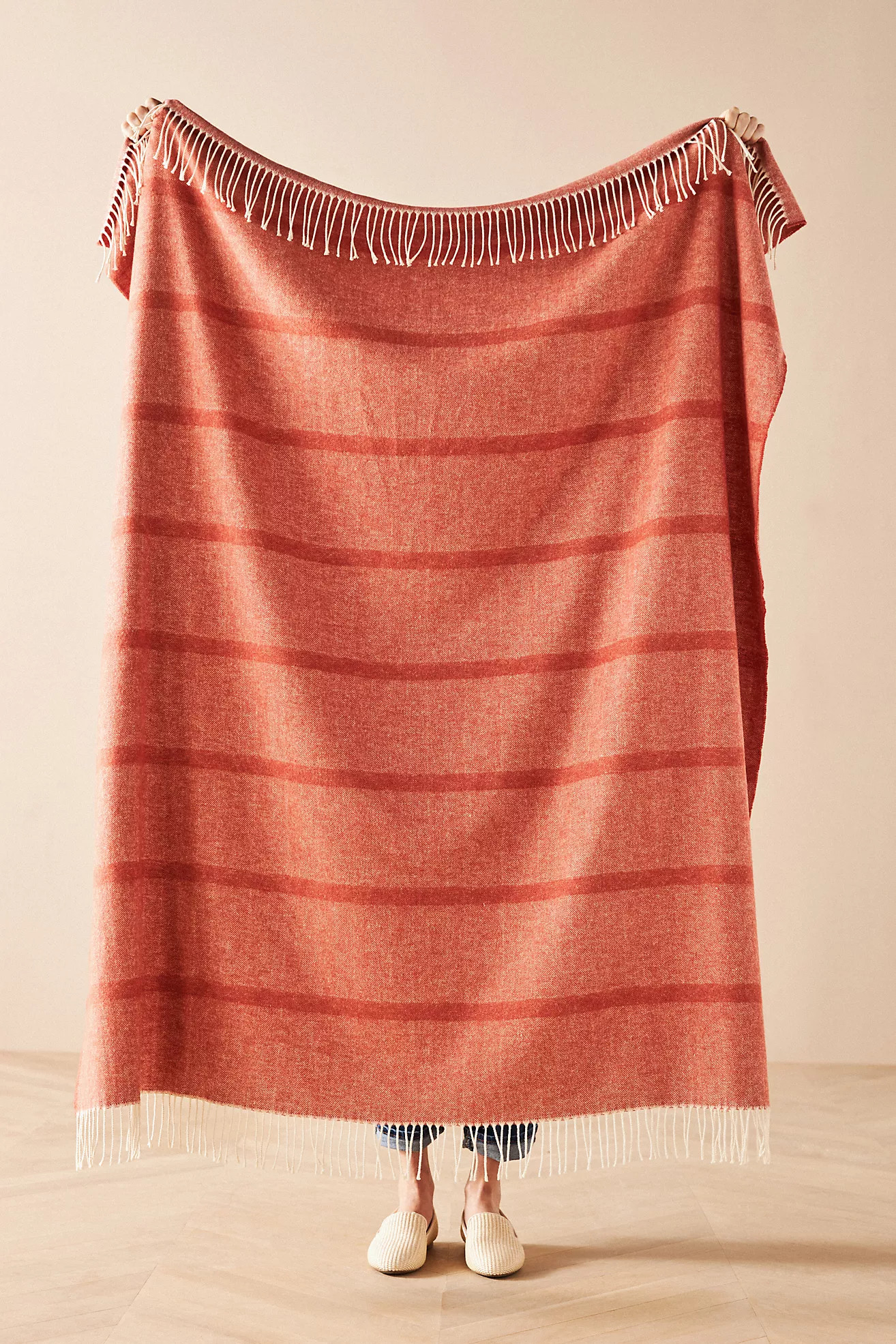 Lands Downunder Montauk Stripe Herringbone Throw | Anthropologie (US)
