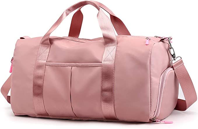 forestfish Sports Gym Bag Travel Duffel Bag with Dry Wet Pocket & Shoes Compartment for Women and... | Amazon (US)