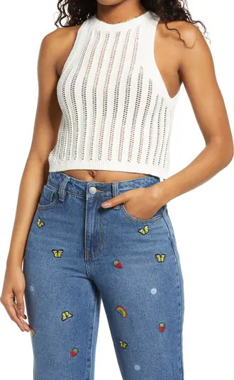 Organic Cotton Pointelle Sweater Tank | Nordstrom