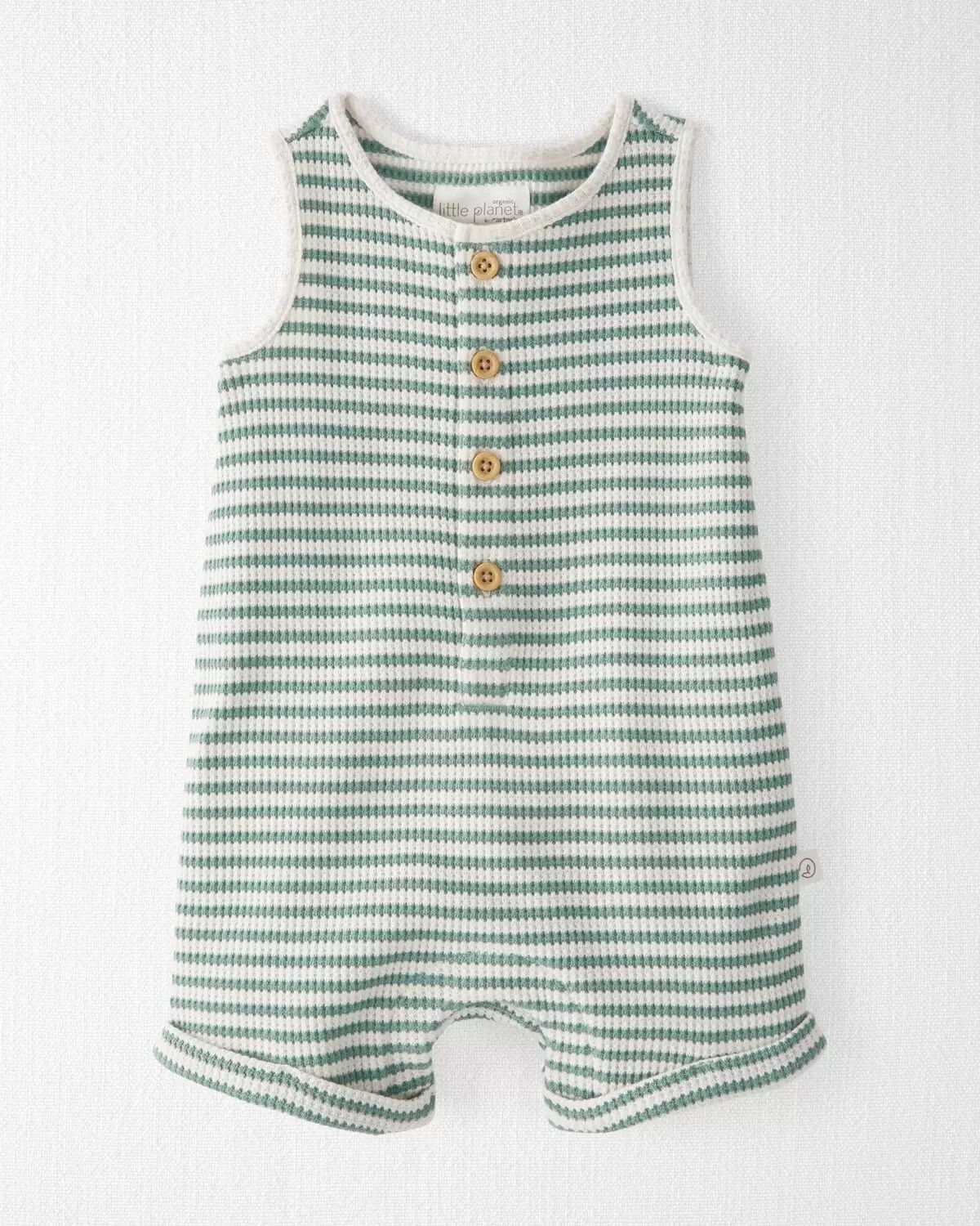 Baby Waffle Knit Romper Made with Organic Cotton | Carter's