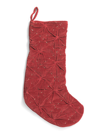 Stitched Claus Stocking | TJ Maxx