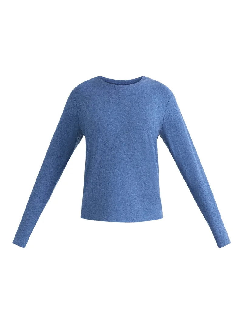 Athletic Works Women's and Women's ButterCore Tee with Long Sleeves, Sizes XS-4X | Walmart (US)