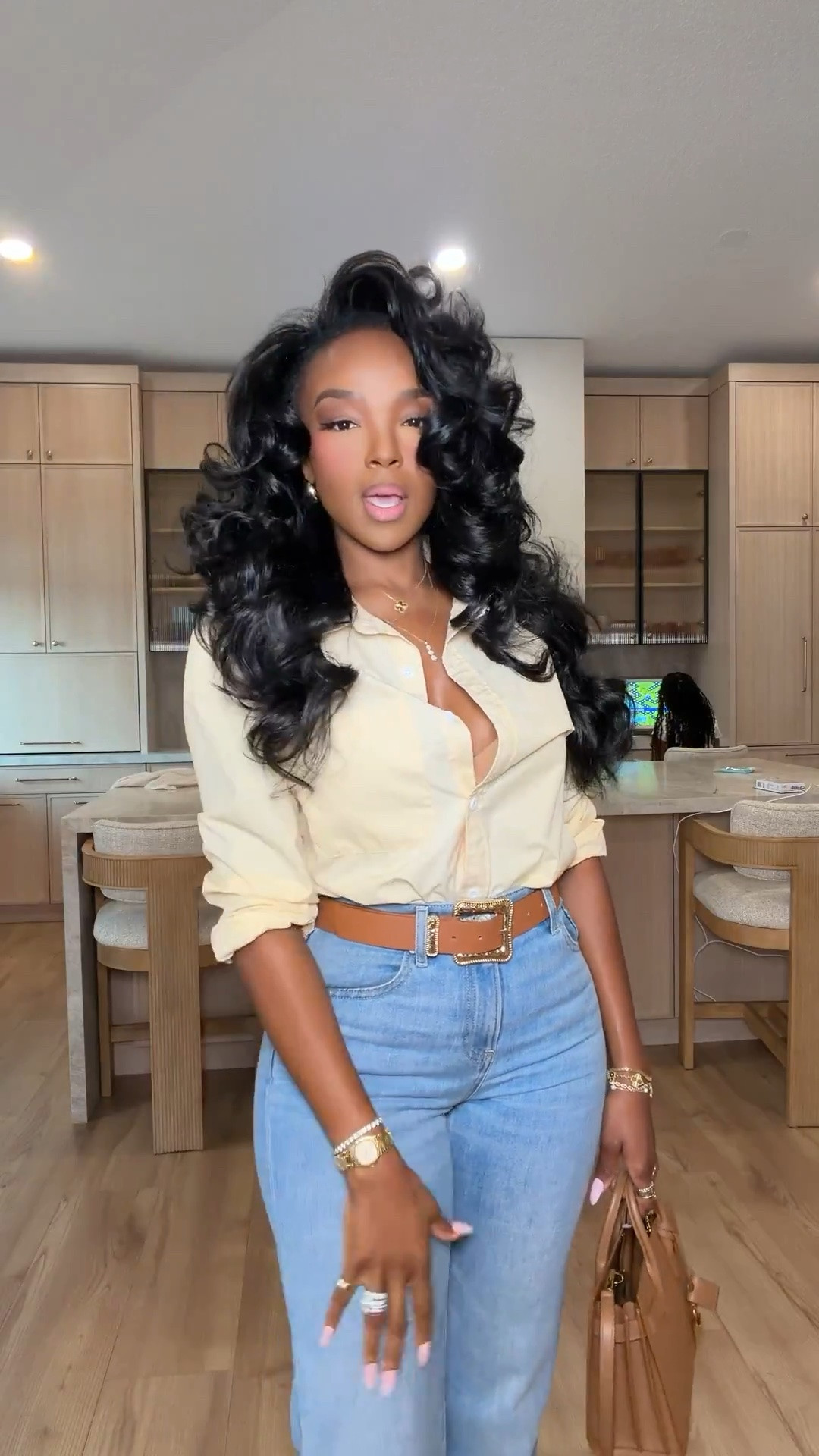 Scroll to shop! ✨ Everything from this look is linked below. 👇🏽    

Wearing: Size Small | 5’4” | 140 lbs | Denim 2 Long

📲   Download the FREE LTK app & follow me (@kirasfashionfinds) to shop all my daily finds.  #LTKootd #LTKPetite #LTKU