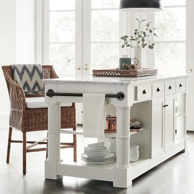 Barrelson Kitchen Island with Marble Top | Williams-Sonoma