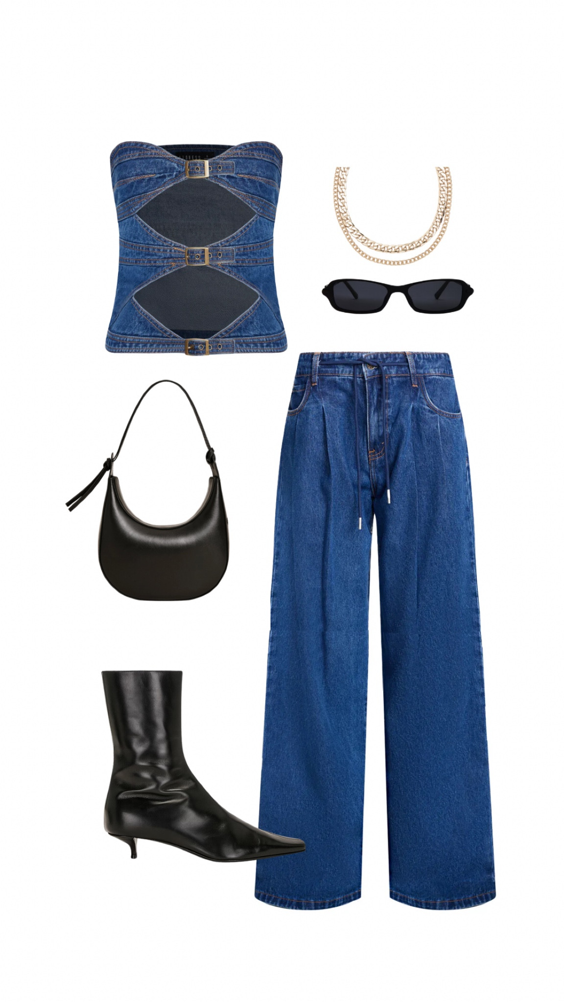 Outfit for a night out! Shop this denim matching set! An effortlessly chic style tip for when you’re going out! Linking some other denim sets that i’m loving at the moment too! 

#LTKStyleTip #LTKSeasonal #LTKFindsUnder100