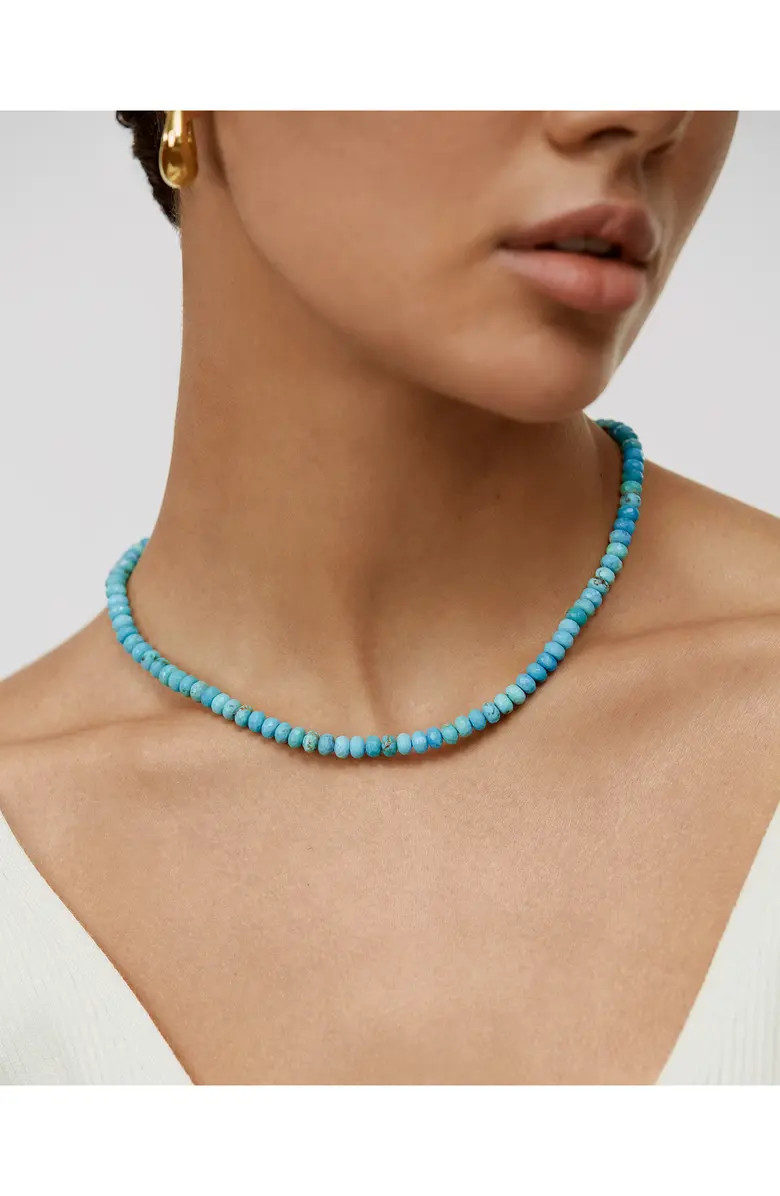 Monica Vinader Beaded Turqouise Necklace | Nordstrom | Nordstrom